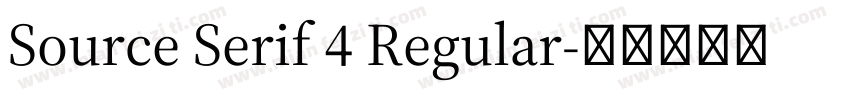 Source Serif 4 Regular字体转换